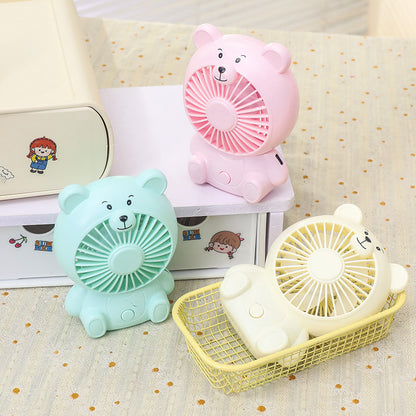 Damen Tragbarer USB Handventilator im niedlichen Bärendesign Brehn
