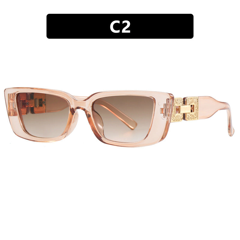 Damen modische Oversized Sonnenbrille mit einzigartigem Leopardenmuster Brehn