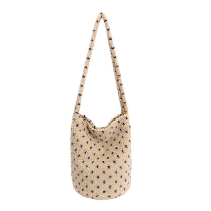 Weiche Plüsch Utility Schultertasche