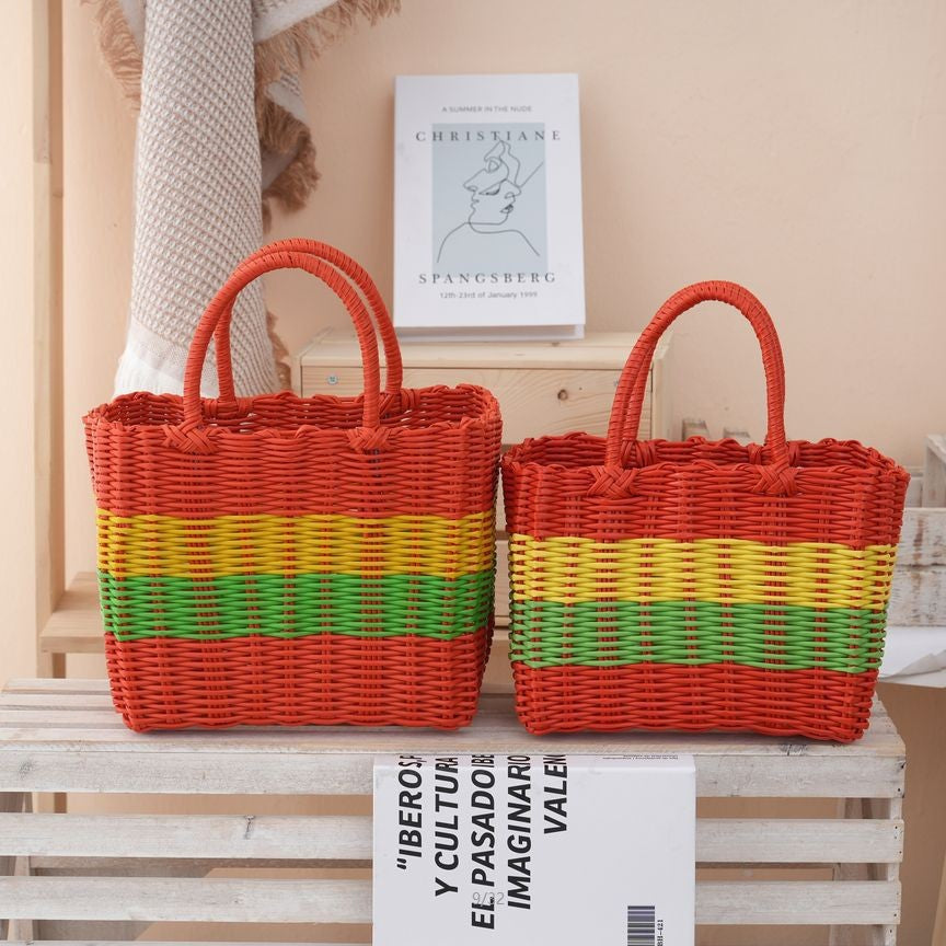 Handgefertigte Korbtasche mit Stylischem Design Brehn