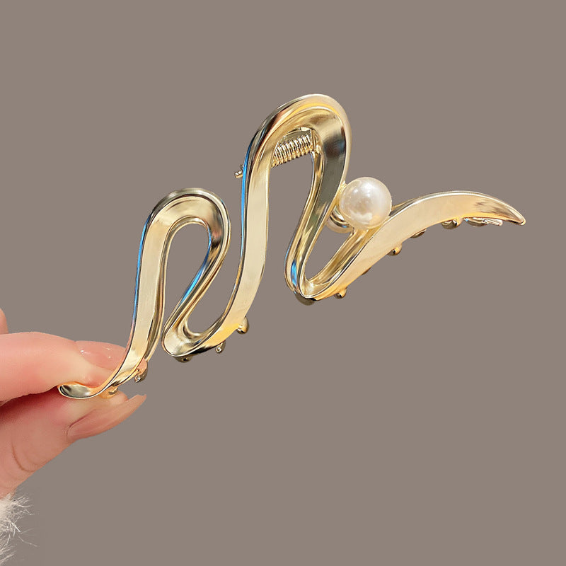 Elegante Wellen-Design Haarklammer Brehn