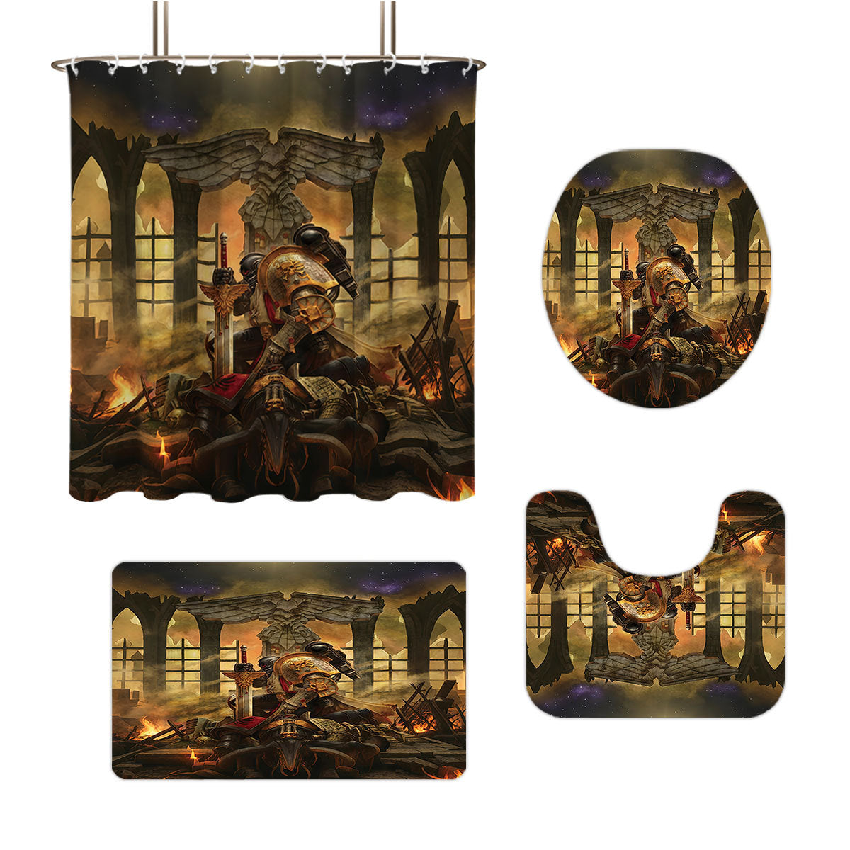 Digital Fantasy-Themed Badezimmer Dekor Set Brehn