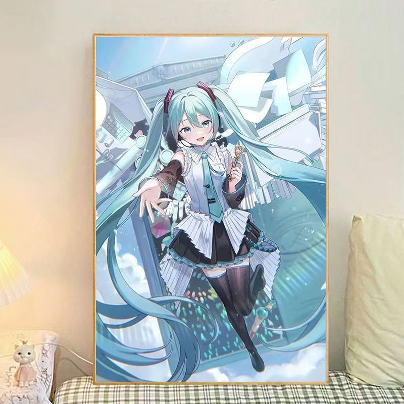 Anime-Themen Illustrierte Leinwand Kunstdruck Brehn