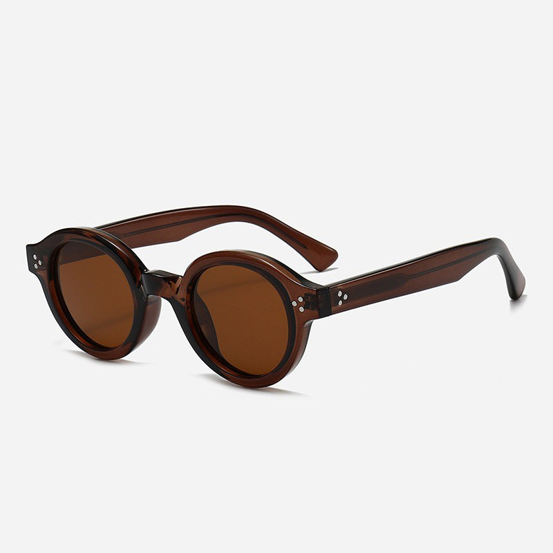 Damen Modische Rund-Sonnenbrille mit stilvollen Akzenten Brehn