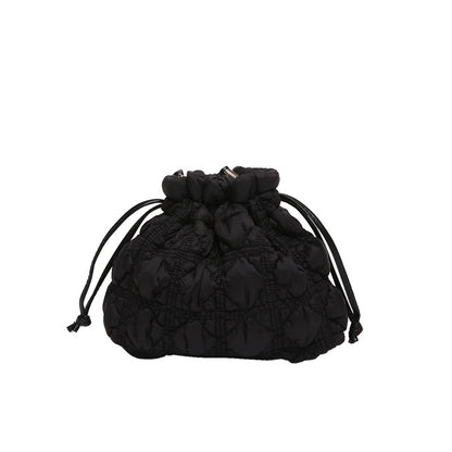 Gepolsterte Kordelzug-Handtasche