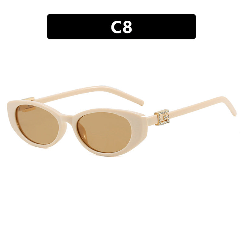 Damen cat-eye Sonnenbrille mit elegantem Metallrahmen und schützendem UV-Filter Brehn