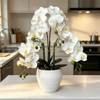 Dekorative künstliche Orchideenarrangement für die Innenraumdekoration