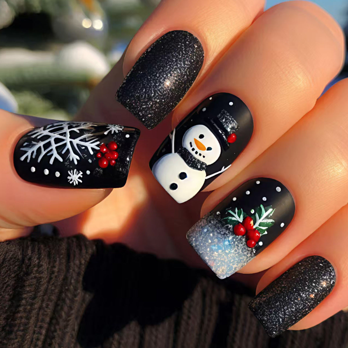Winterliche Nagelkunst Brehn