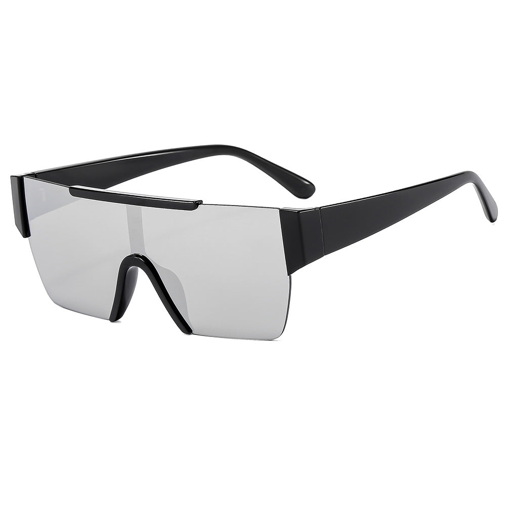 Damen trendige Oversized-Sonnenbrille im futuristischen Design Brehn