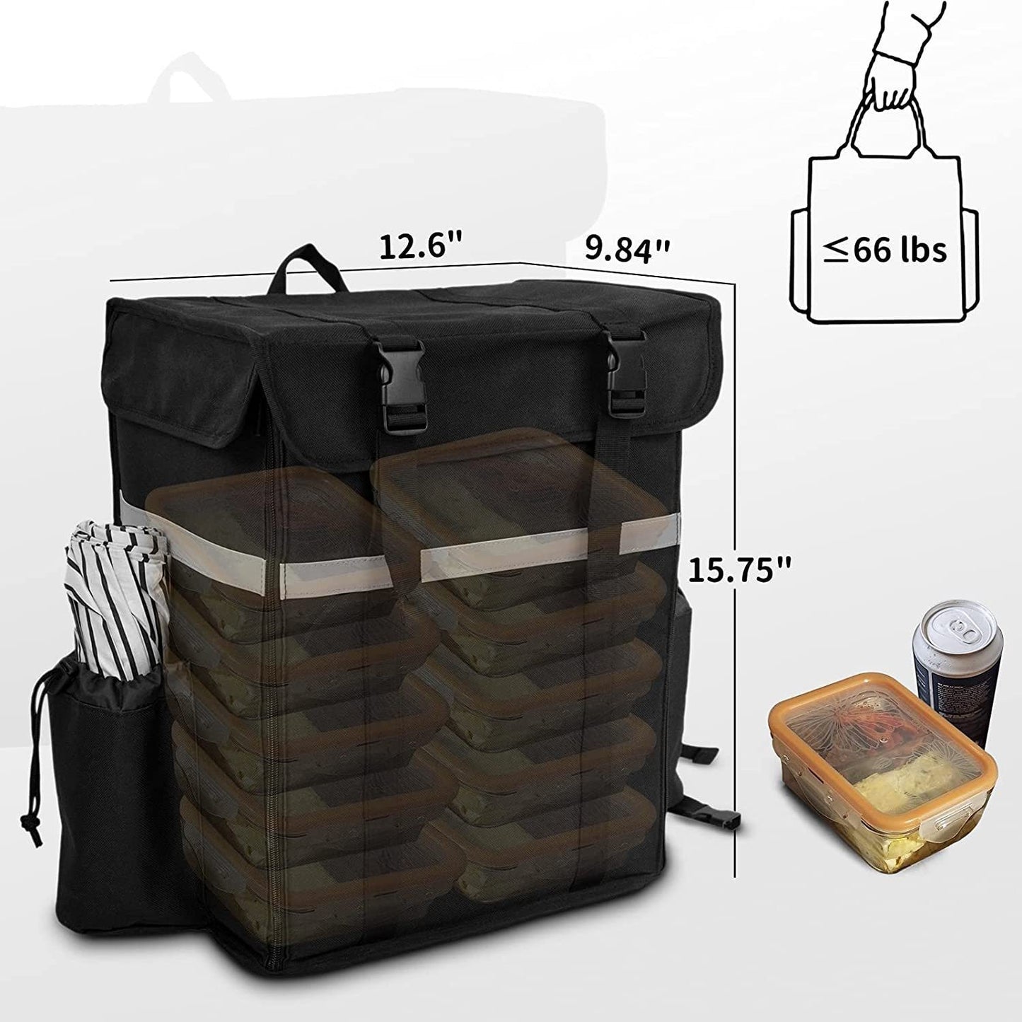 Damen Multifunktionale Kühltasche mit isoliertem Innenbereich und seitlichen Fächern Brehn