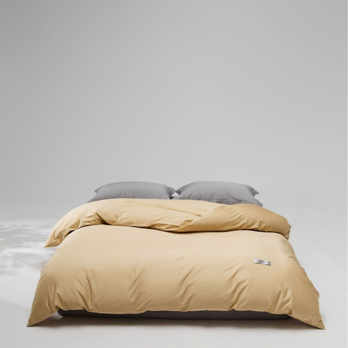 Mako-Baumwoll-Satin Bettwäsche-Set mit verdecktem Reißverschluss und Kissenbezügen Brehn