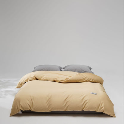 Mako-Baumwoll-Satin Bettwäsche-Set mit verdecktem Reißverschluss und Kissenbezügen Brehn
