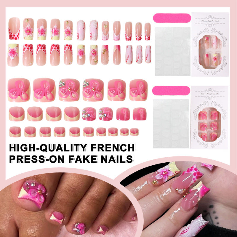 Elegante französische Stil Press-On Nail Tips Brehn