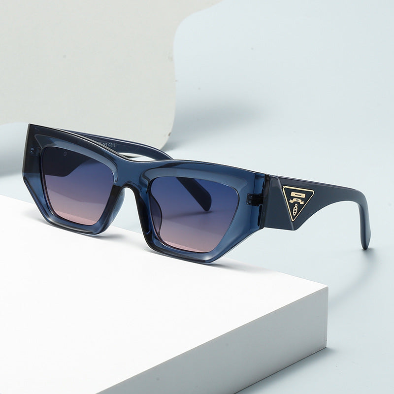Damen Designer Sonnenbrille mit modernem, geometrischem Rahmen Brehn