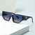 Damen Designer Sonnenbrille mit modernem, geometrischem Rahmen Brehn