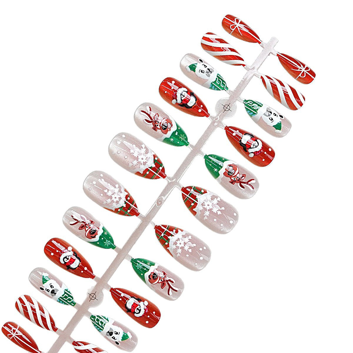 Festliches Feiertags-themen Press-On Nagelset Brehn