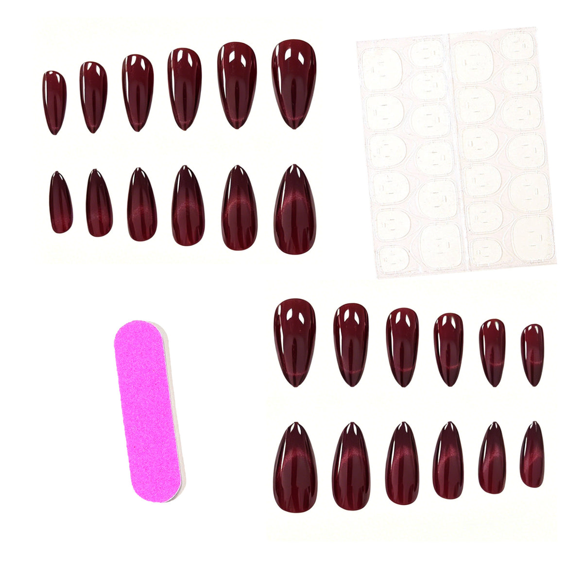 Premium Glänzende Stiletto-Nagelverzierungen Brehn