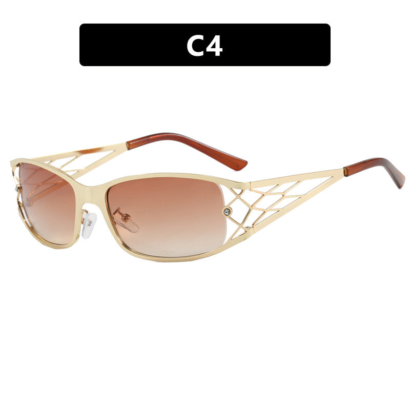 Damen modische Sonnenbrille mit strukturierendem Design und UV-Schutz Brehn