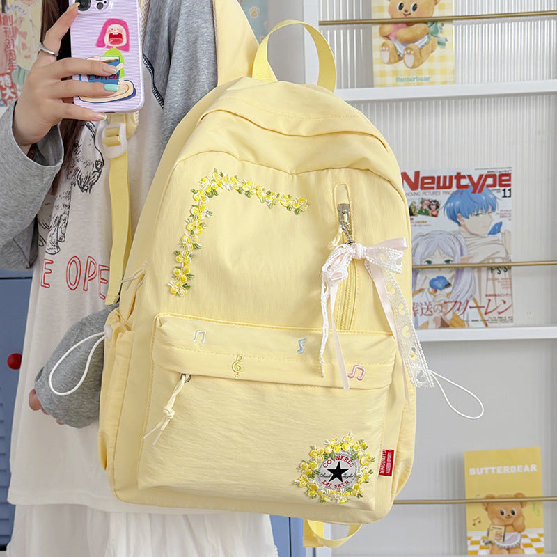 Blumenverzierte Alltag-Rucksack Brehn