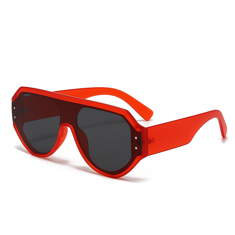 Damen modische oversized Sonnenbrille mit breitem Rahmen Brehn