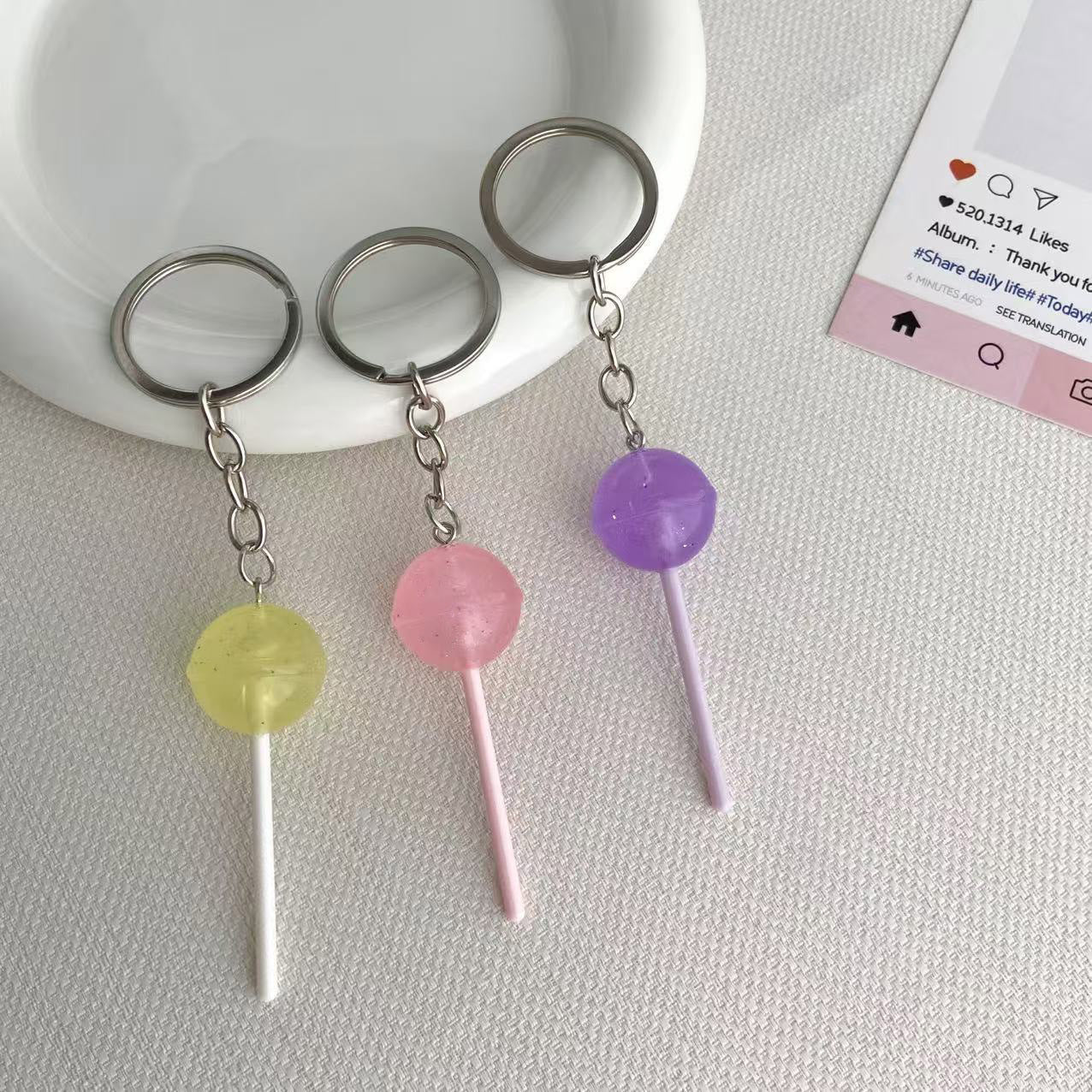 Lollipop-inspirierter Schlüsselanhänger Brehn