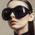 Damen Retro-inspirierte Sonnenbrille mit oversized Rahmen und schützenden Gläsern Brehn