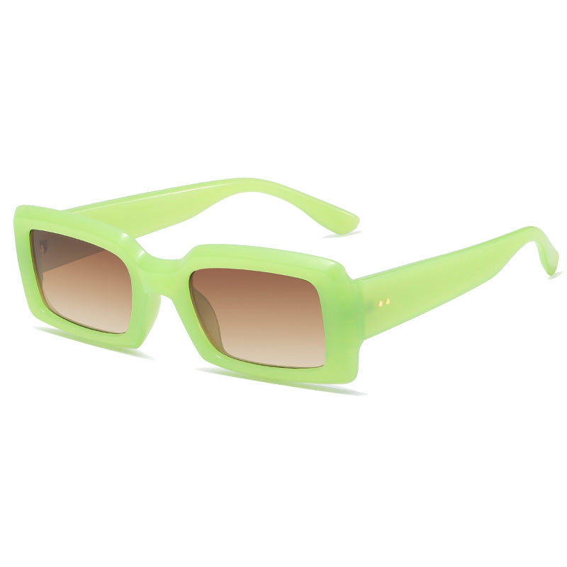 Damen stilvolle quadratische Sonnenbrille mit verspiegelten Gläsern Brehn