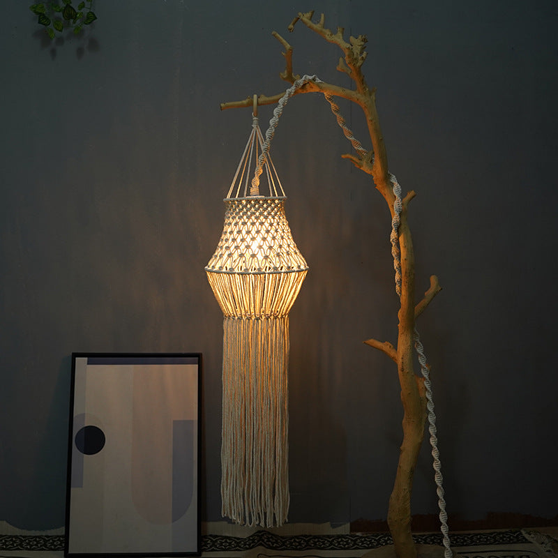 Macramé Pendelleuchte Schirm Brehn
