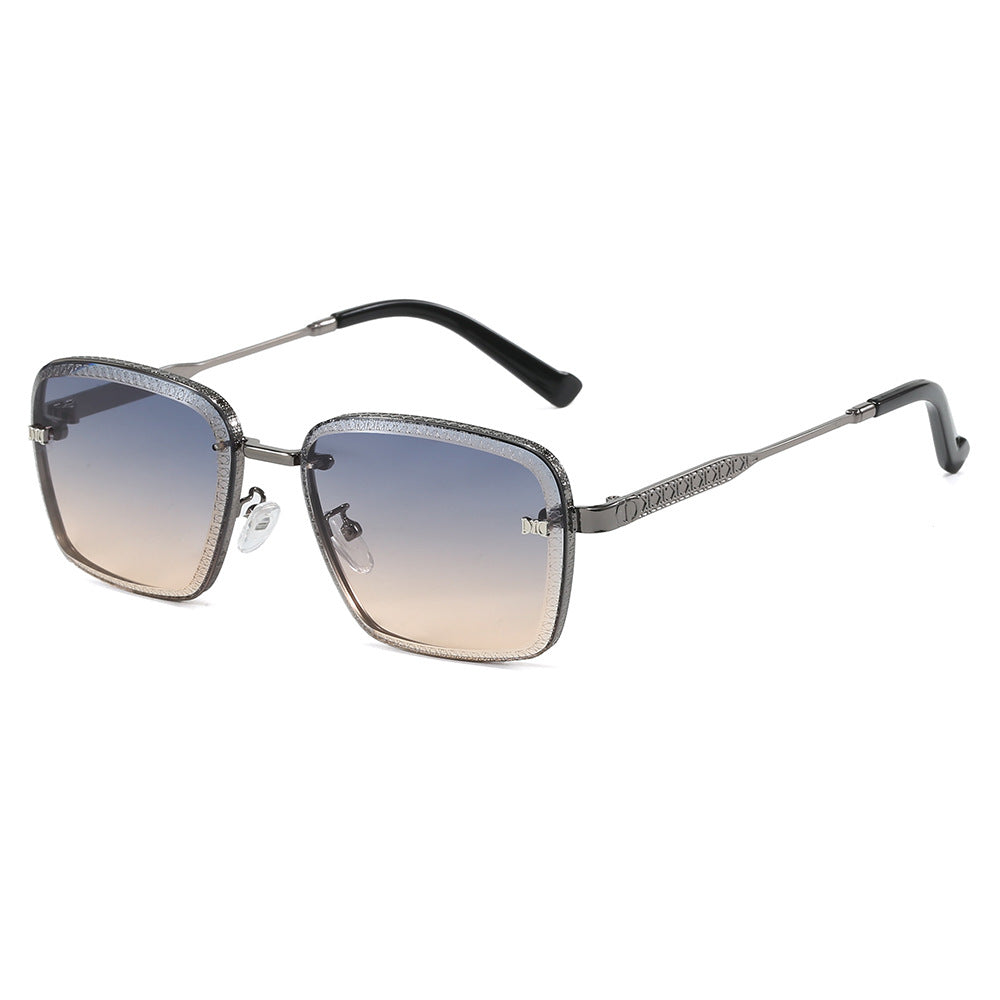 Damen Modische quadratische Sonnenbrille mit luxuriösen Details Brehn