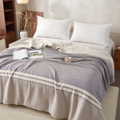 Wendbare Florale Jacquard Baumwolle Überwurf Decke Bettüberwurf