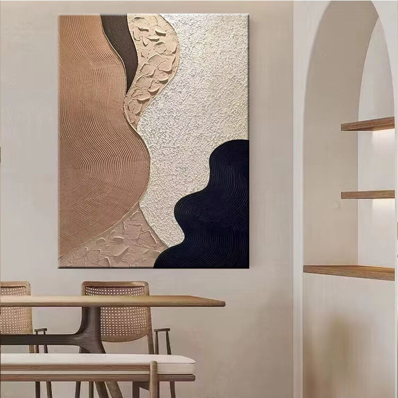 Strukturierte geschichtete abstrakte Wandkunst