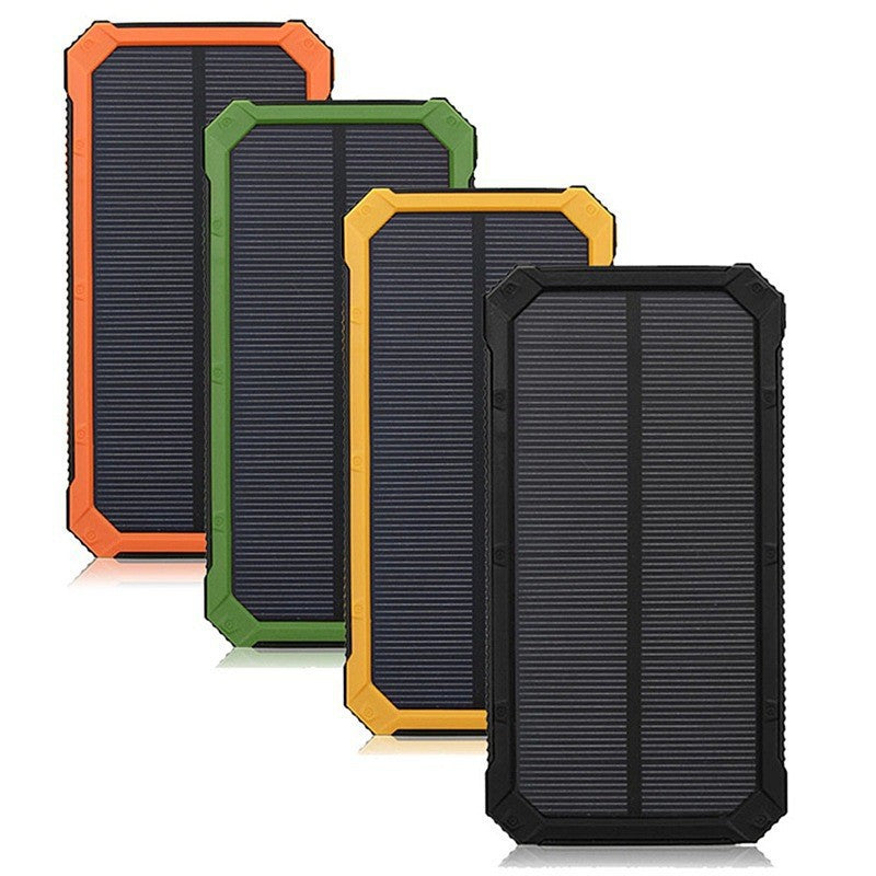 Robuste und Tragbare Solar-Powerbank mit Integrierter Led-Lampe Brehn