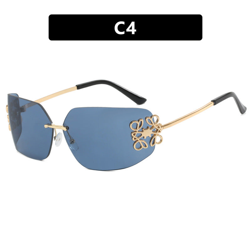 Damen extravagant gestaltete Sonnenbrille mit eleganten Verzierungen Brehn