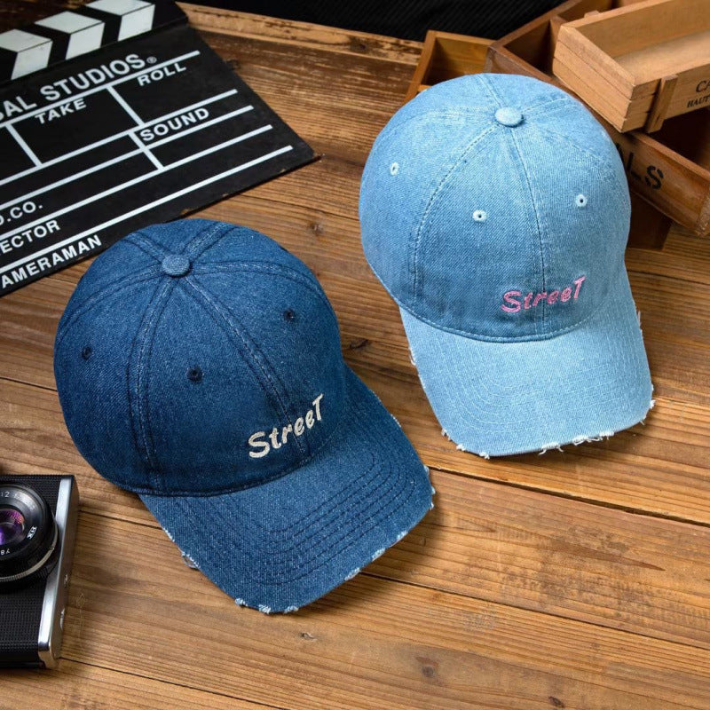Damen Distressed Denim Baseballcap Brehn 1784084141
