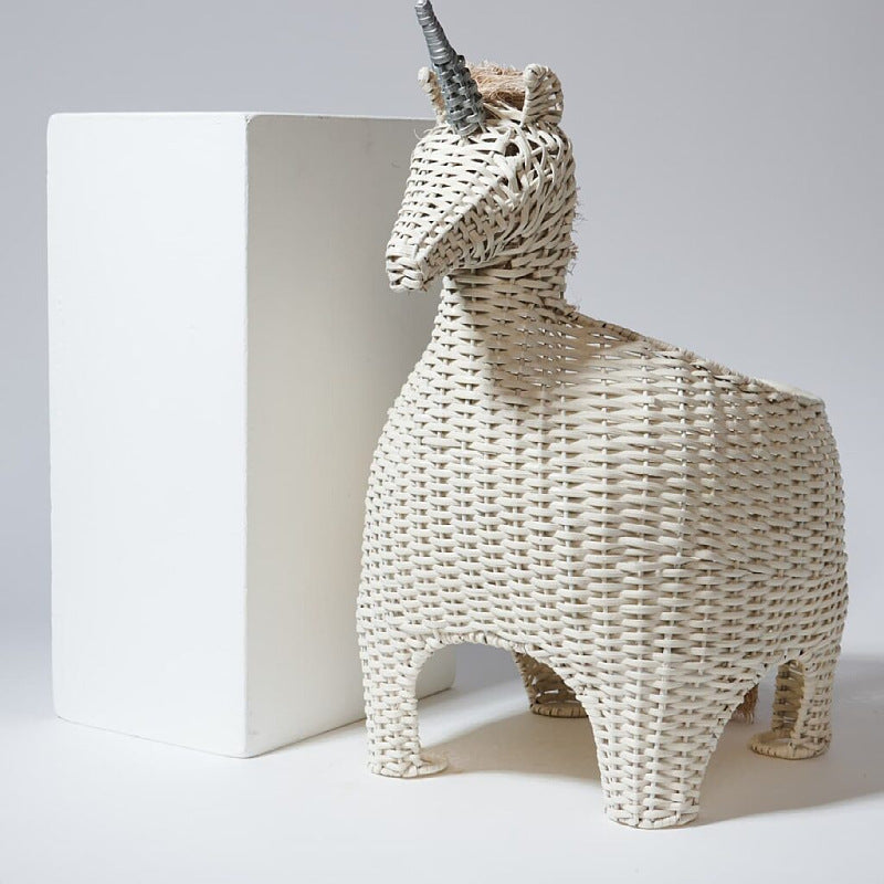 Verspielter Dekorationskorb im Einhorn-Design Brehn