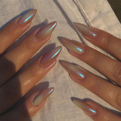 Glamouröse Glitzer-Stiletto Press-On Nägel Brehn