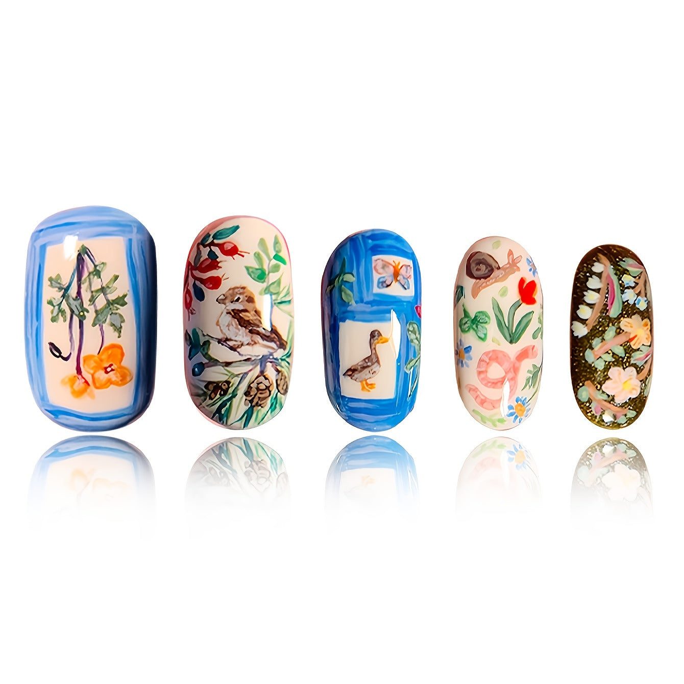 Kreatives Künstlerisches Press-On Nagelset Brehn
