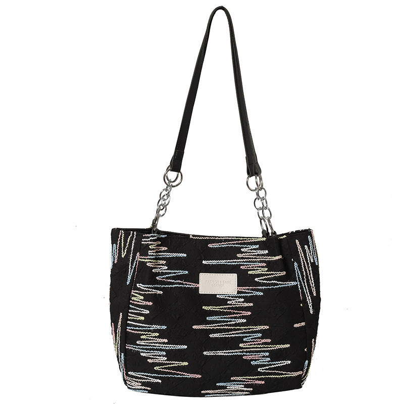 Bunte gestickte Hobo Tasche Brehn