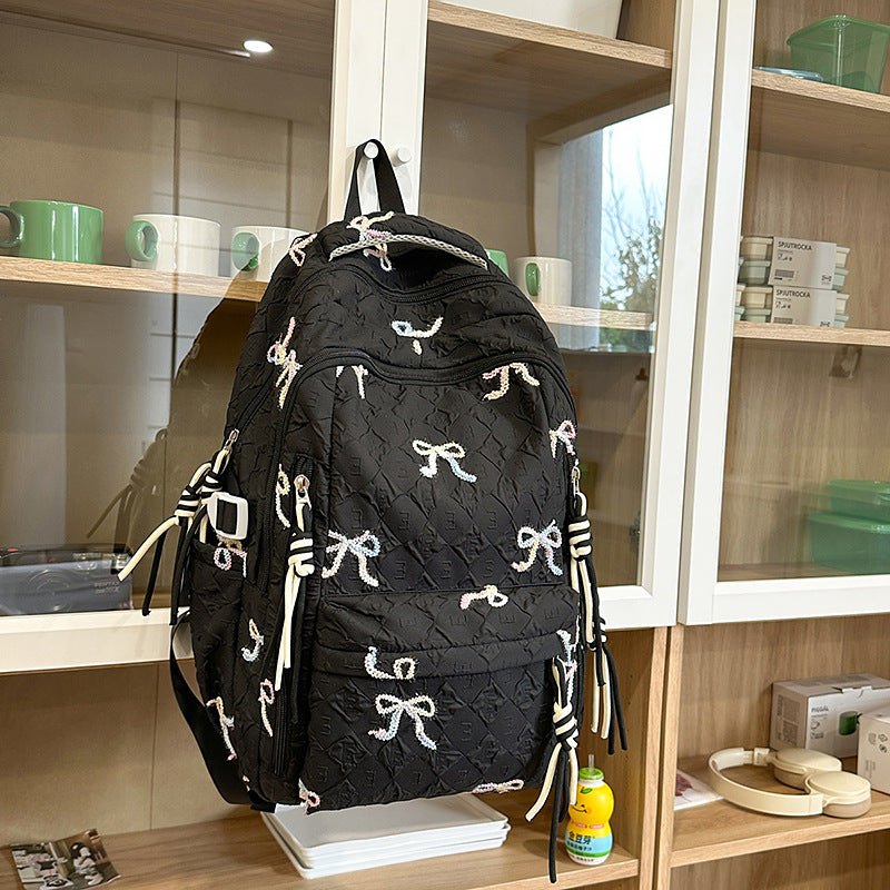 Gepolsterter Rucksack mit Schleifen-Detail Brehn