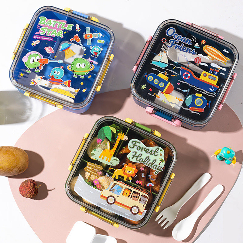Verspielte Cartoon-Themen Bento Lunchbox