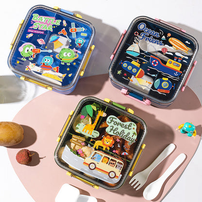Verspielte Cartoon-Themen Bento Lunchbox