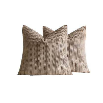 Chunky Ribbed Strick Quadrat Kissenbezüge Set