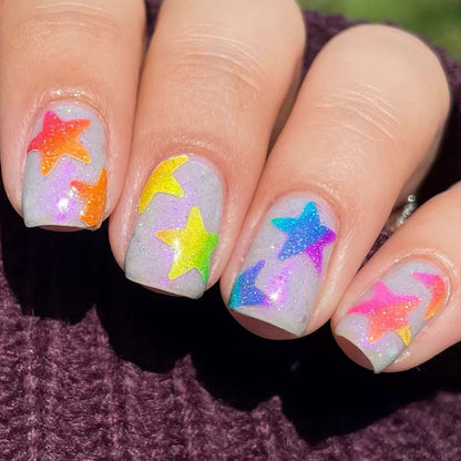 Sternenleuchtende Glow-In-The-Dark Nagelkunst Erweiterungen Brehn