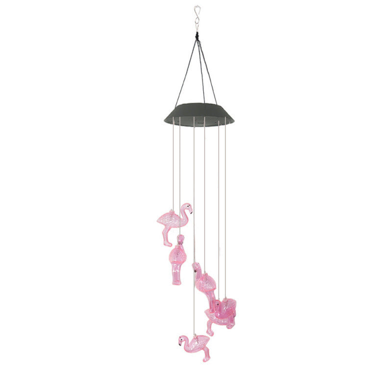 Dekorativer Flamingo Hängemobil Windspiel Gartenornament Brehn