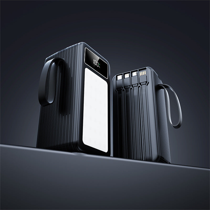 Tragbare Powerbank mit Integrierter Ladestation und Innovativer Lcd-Anzeige Brehn