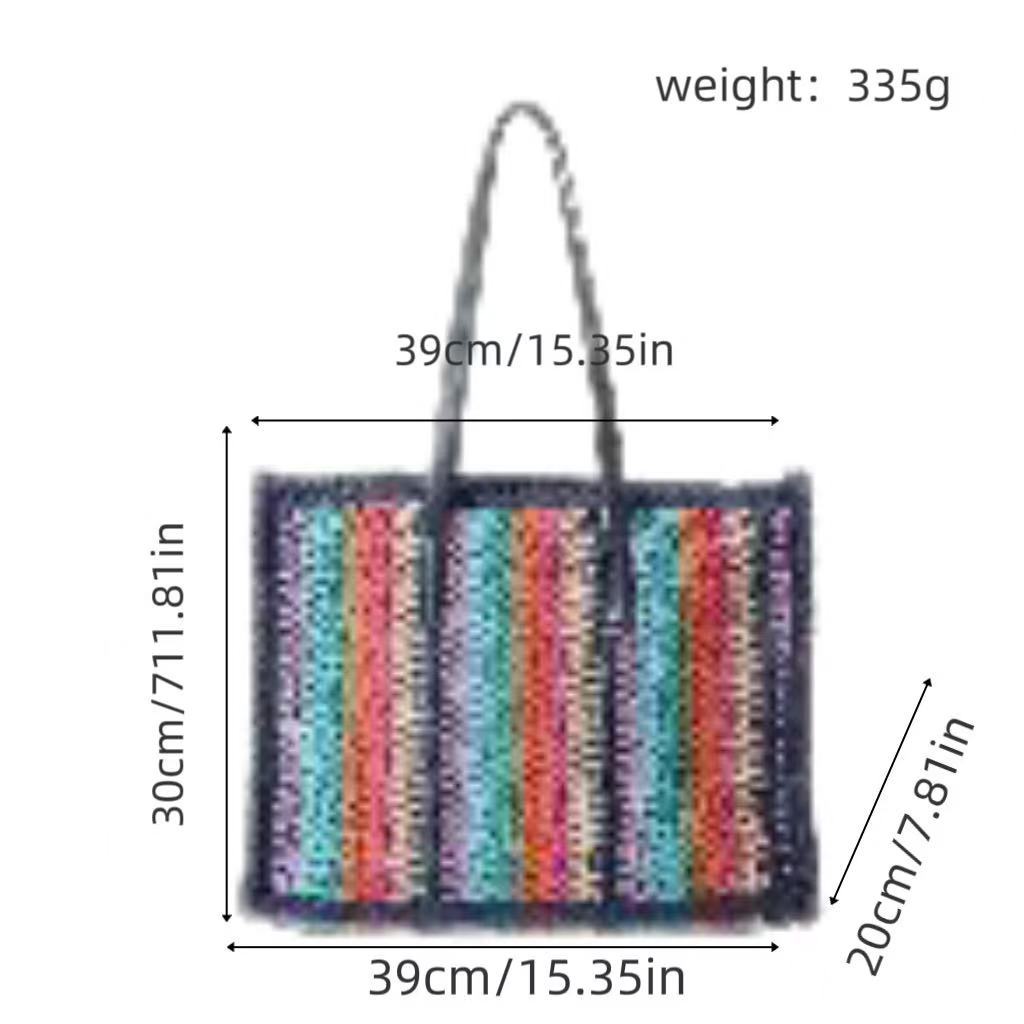 Multifunktionale Bast-Strandtasche Brehn