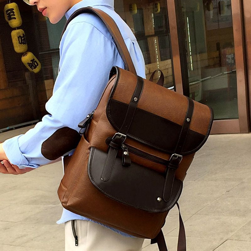 Backpack Aus Hochwertigem Kunstleder Mit Multifunktionalem Fächersystem Brehn