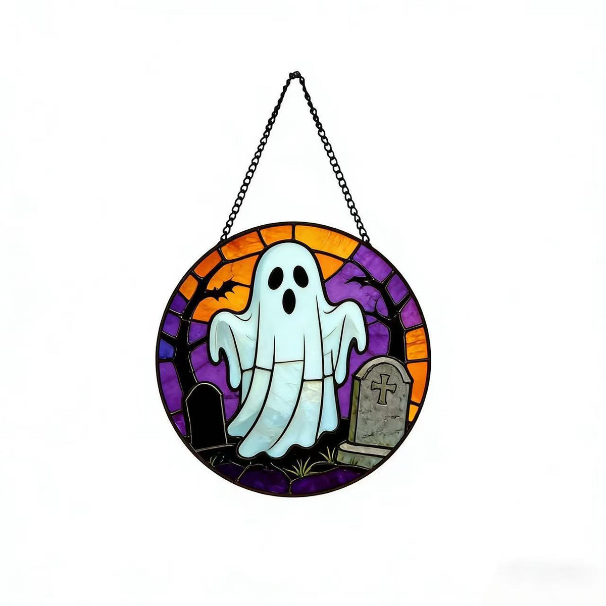 Dekorative Totenkopf Buntglas Wandkunst Brehn