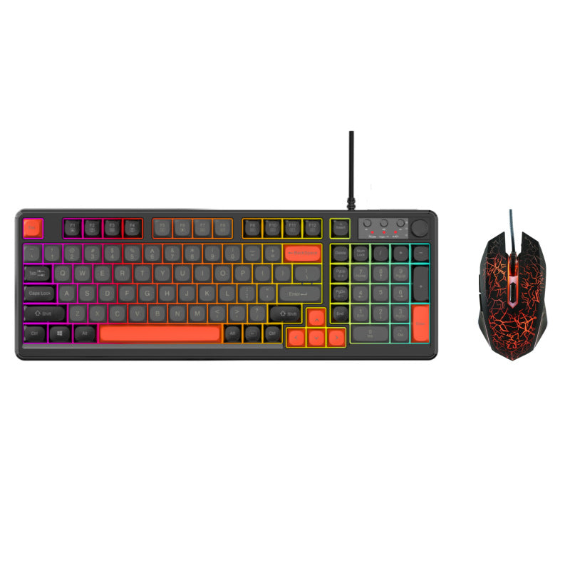 Verdrahtete RGB Gaming-Tastatur und Präzisions-Gaming-Maus Brehn