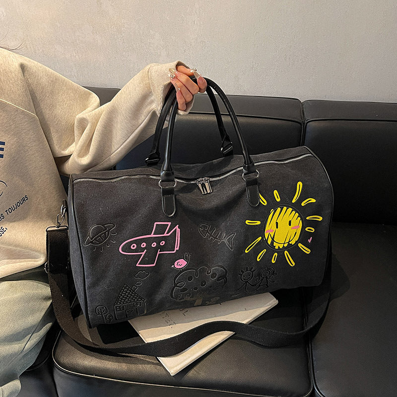 Künstlerische Kritzel Reise Duffle Tasche Brehn